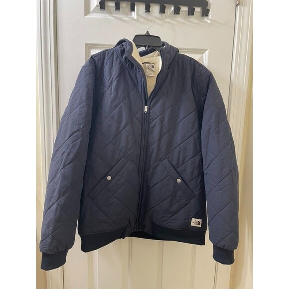 The North Face Men's XL Cuchillo Insulated Full Zip Hooded Jacket Blue - Picture 1 of 12